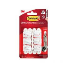 Command - White Mini Hooks (Pack 6) COM17006