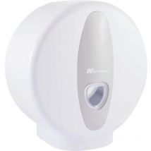 Cleaning White Mini Jumbo Toilet Roll Dispenser - Solent