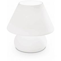 Ideal Lux - White prato table lamp 1 bulb Height 4 Cm