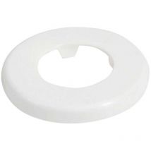 Tycner - 40mm White Rosette Collar Pipe Cover for Holes Gaps Hiding