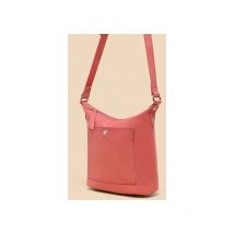 White Stuff Mini Fern Leather Crossbody Bag Mid Coral