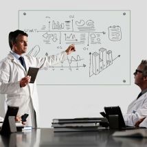 Whiteboard Memoboard Glasboard Esg Sicherheitsglas Klarglas Wandtafel Glastafel Pinnwand Edelstahl - 90x60