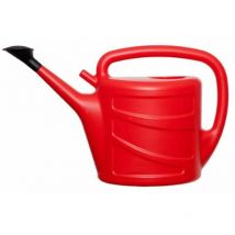 Whitefurze - Lightweight Plastic Watering Can Garden Plants Indoor Outdoor - Red - 5L