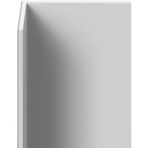 Wholepanel - Chrome 25mm Rigid pvc Angle Profile Corner Trim