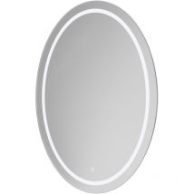 Manele 600mm x 800mm Oval Illuminated Dimmable led Mirror with Demister and Touch Sensor - Wholesale Domestic