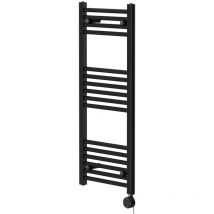 Wholesale Domestic - Pizarro Colore Matt Black 1000mm x 400mm Straight Digital Thermostatic Electric Heated Towel Rail