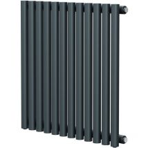 Wholesale Domestic - Sinclair Anthracite 600mm x 595mm Horizontal Single Panel Radiator