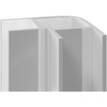 Wholepanel - 10mm Bright Polished Aluminium Wall Panel External Corner Trim
