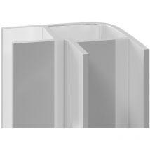 Wholepanel - 10mm Silver Aluminium Wall Panel External Corner Trim