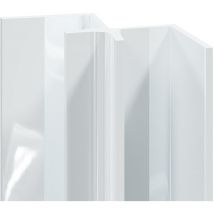 Wholepanel - 10mm White Aluminium Wall Panel Internal Corner Trim
