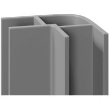 Wholepanel - 5mm Grey Wall and Ceiling Panel External Corner Trim