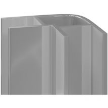 Wholepanel - 5mm Silver Aluminium Wall Panel External Corner Trim