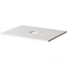 Wholeseal - Wetroom 1200mm x 900mm x 30mm Rectangular Shower Tray Former with Centre Square Waste Outlet