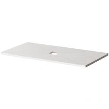 Wholeseal - Wetroom 1500mm x 800mm x 30mm Rectangular Shower Tray Former with Centre Square Waste Outlet