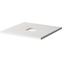 Wholeseal - Wetroom 900mm x 900mm x 30mm Square Shower Tray Former with Centre Square Waste Outlet