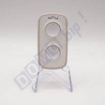 Sice - Why Evo noa Mini – Télécommande à 4 boutons Gris Pure multi-fréquences et universelle pour automatismes - 280-868 MHz - Code fixe et Rolling