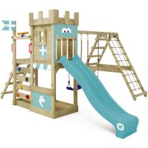 Wickey - Aire De Jeux Portique Bois Dragonflyer Avec Balançoire Et Toboggan Maison Enfant Exterieur Avec Bac À Sable, Échelle D'Escalade & Accessoires