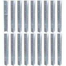 Wickey - Anclaje para postes SolidLock - set de anclajes para parque infantil de madera & columpio - 18 - pieza