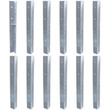 Wickey - Ground anchor post anchor set SolidLock for climbing frame & swing set, angle anchor for play tower & garden fence - 12 - piece