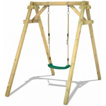 Wickey Portique balançoire Aire de jeux Smart One Portique bois pour enfants - vert