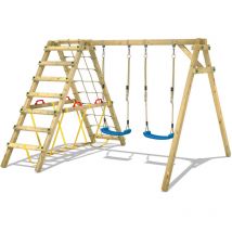 Wickey - Columpio Smart Hike con Estructura de escalada - azul