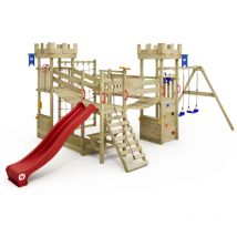 Wickey - chafaudage à grimper Smart Arch Aire de jeux pour enfants avec filet à grimper et ponts à bascule, château fort de chevalier, bac à sable