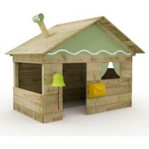Wickey - Hostel – Cabane enfant en bois - vert pastell