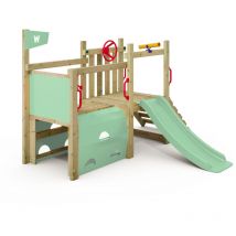 Wickey Klettergerüst My First Fort 2: Kleinkinder Kletterturm, Spielturm (10 jährige Garantie', extrem witterungsbeständig, Tunnel mit