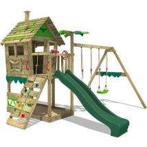 Fatmoose - Wickey Parque infantil JungleJumbo Joy xxl con SuperSwing - verde