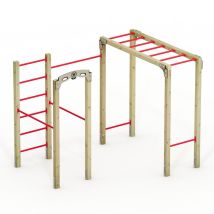 Sprossenwand Fit Base 805 - Outdoor-sportgerät, Kraftstation, Fitnessstation, Sportgeräte Für Zuhause, Workout, Krafttraining, Gymtower, Fitnessturm, 