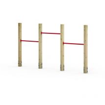 Wickey - Turnreck fit Tumble 403 - Barre de gymnastique triple avec barres horizontales, 90 - 140 cm, - set complet, évolutif, extrêmement résistant