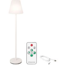 Wiederaufladbare weiße Stehleuchte für den Innen-/Außenbereich -- 150 cm - 18650 Li-ion 2600 mAh -- 180 Lumen