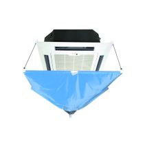 Wiederverwendbare Reinigungsplane Kassette L 1200 x 1200 mm wasserdicht doppelte Naht Tragetasche Abfluss Ø 16