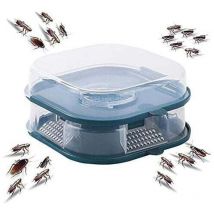 Minkurow - Wiederverwendbare, ungiftige Kakerlakenfalle, Kakerlakenköder, für Küche und Toilette (Doppelblau)