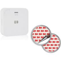 WiFi-Kohlenmonoxid-Melder wechselbare Batterien & Magnethalterung 85dB Alarm
