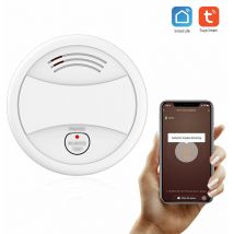 Dhklfa - Wifi Smoke Detector Smart Sensor Fire Alarm Smart Wireless Security System Life Tuya App Control Smart Home House