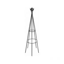 Garden Pride - Wigwam Obelisk - 1.2m Tall (4ft) - Raw Steel