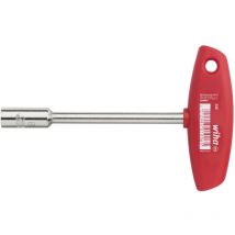 Nut driver with T-handle Internal square nickel-plated 10 mm (01007) - Wiha