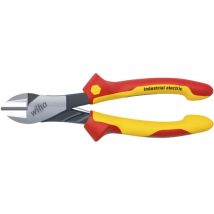 Industrial electric heavy-duty diagonal cutters with DynamicJoint with switchable opening spring 160 mm, 6 1/2' (41310) - Wiha