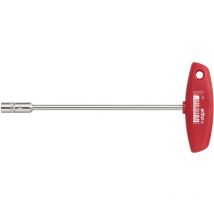 Chiave a tubo con impugnatura a t Esagonale, nichelatura lucida 13.0 mm (00988) - Wiha