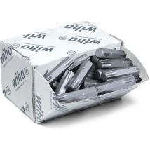 Wiha - Boites d'embouts Standard 25 mm torx (T40) 50 pcs 1/4' C6,3 en assortiment (08070)
