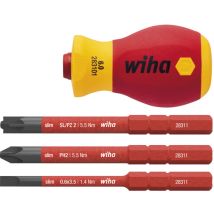 Wiha Giravite Con Set Di Portainserti Electric Slimvario Stubby 4 Pz. Con Slimbit (41230)
