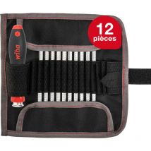 Jeu de tournevis avec lames interchangeables system 4 mélangé 12 pcs y compris trousse piable (27820) - Wiha
