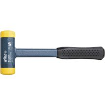 Wiha Mazzuola antirimbalzo, semidura Con manico in tubolare d'acciaio, testa battente rotonda 60, 375 mm (02128)