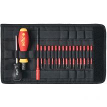 Set di giravite dinamometrici TorqueVario -S electric 0,8-5,0 Nm assortiti 19 pz. campo di coppia meccanica a regolazione variabile con borsa