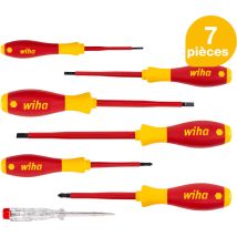 Jeu De Tournevis Softfinish Electric Fente, Phillips 7 Pcs (00834) - Wiha