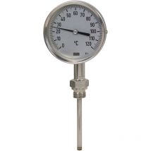 Wika 0-120 Degree St.st Case Thermometer - WTG100-TE-120
