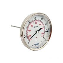 WIKA Bimetall Zeigerthermometer Thermometer A52 0 - 400°C Ø 100mm nach EN 13190 Tauchrohr 220 x 6mm