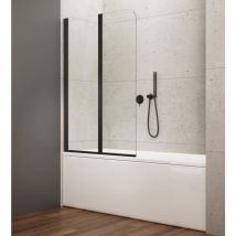 Aqualine - wila baignoire écran 900mm, verre noir/clair