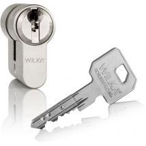 WILKA Profilzyl. mit Si-Karte 1463 N+G, 40-60 mm, inkl. 3 Neusilberschlüssel S1